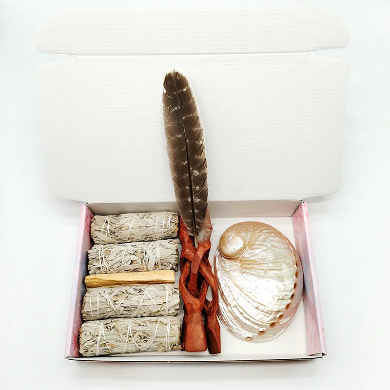 Home Cleansing & Smudging Kit with White Sage
