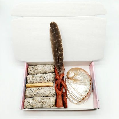 Home Cleansing & Smudging Kit with White Sage