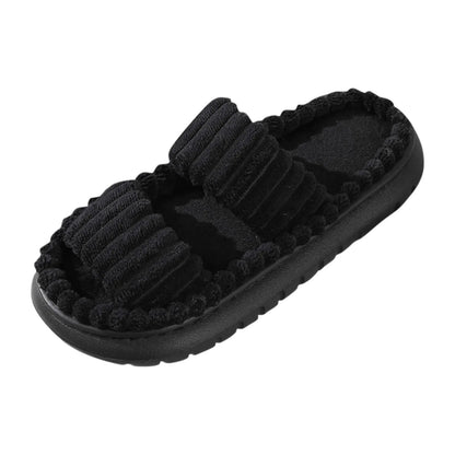 Autumn Slippers Open-Toe Cross Band