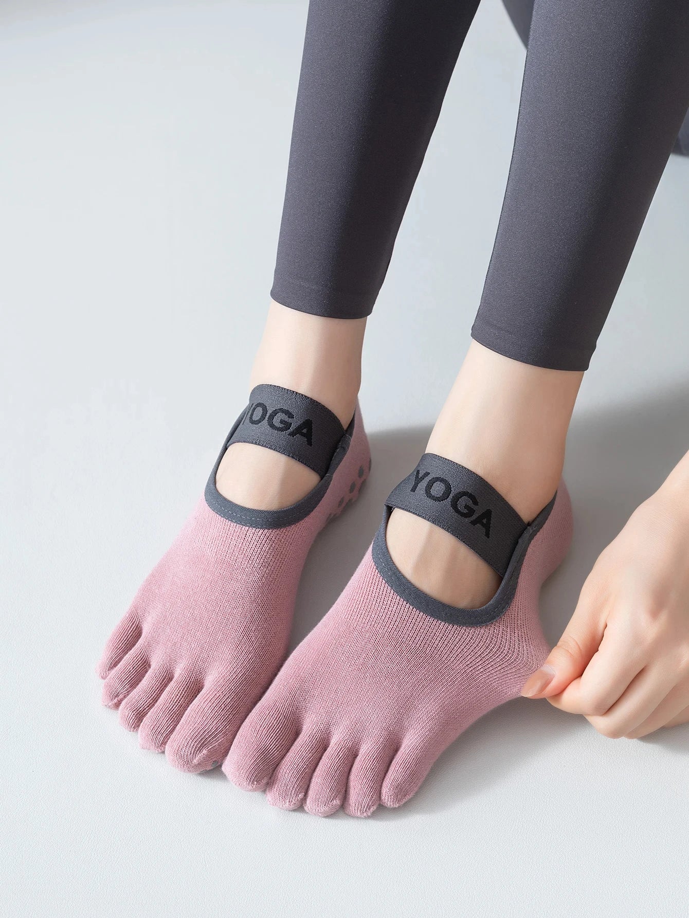 Anti-Slip 5-Toe Pilates & Yoga Socks
