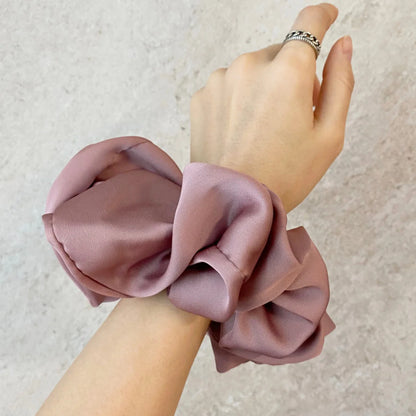 Oversized Silk Scrunchies – Luxurious Chiffon Elastic Hair Ties