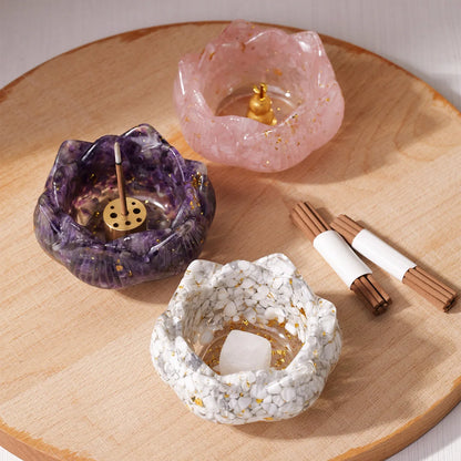 Natural Crystal Lotus Bowl - Incents Kit