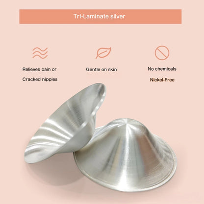 Lush Bloom Silver Nursing Cups