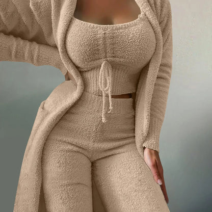 Cozy 3 Pc Teddy Loungewear