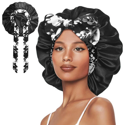 Lush Satin Tie-Front Beauty Bonnet