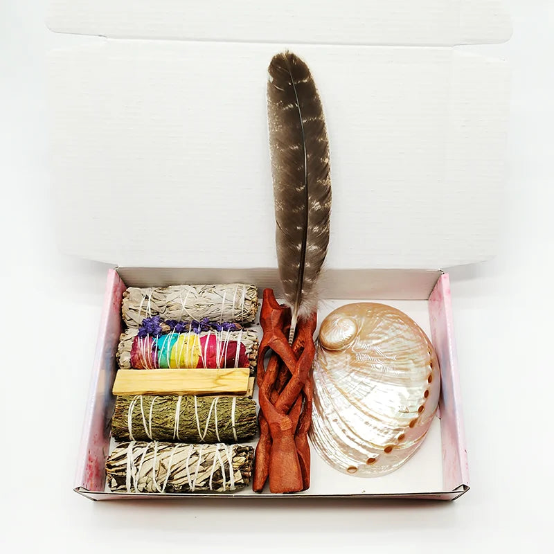 Home Cleansing & Smudging Kit with White Sage