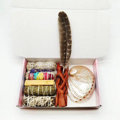 Home Cleansing & Smudging Kit with White Sage