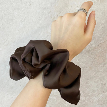 Oversized Silk Scrunchies – Luxurious Chiffon Elastic Hair Ties