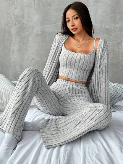 Autumn & Winter Knitted Casual Three-Piece Set