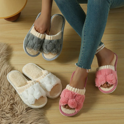 Cotton Plush Warm House Shoes