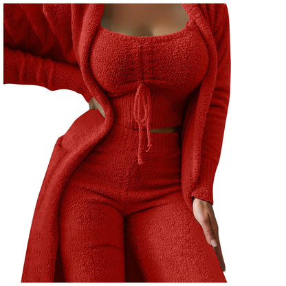 Cozy 3 Pc Teddy Loungewear