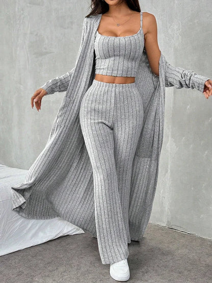 Autumn & Winter Knitted Casual Three-Piece Set