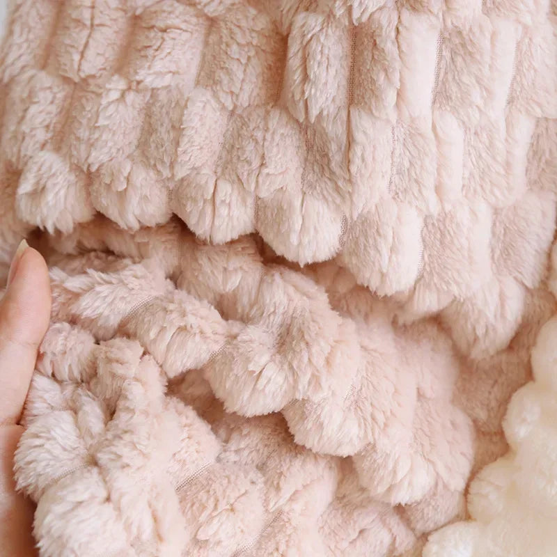 Bubble Cloud Cotton Plush Flannel Robe