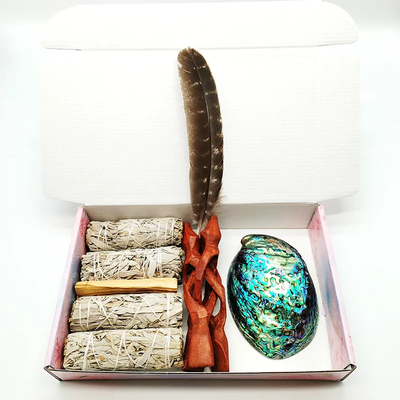 Home Cleansing & Smudging Kit with White Sage