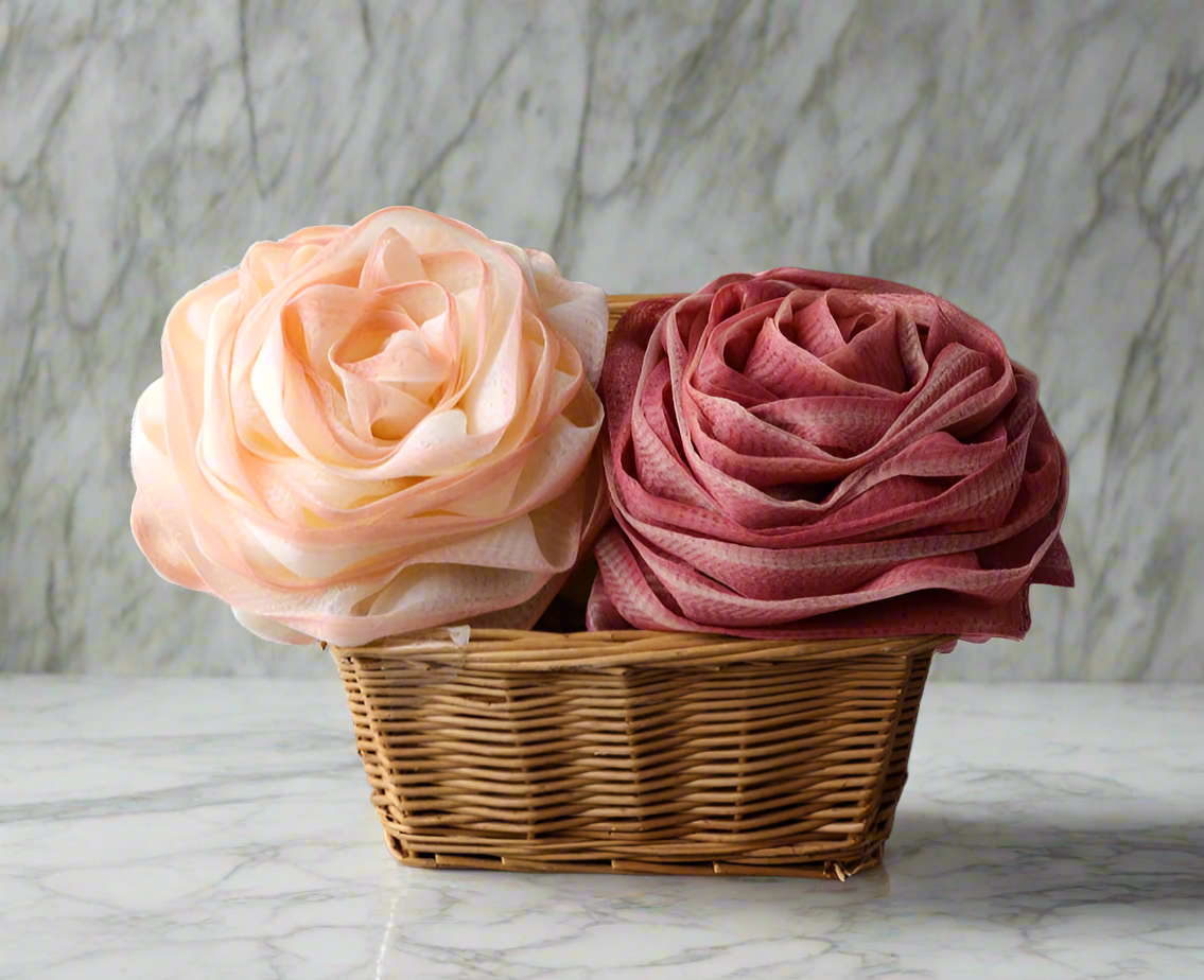 Lush Rose Bath Puff