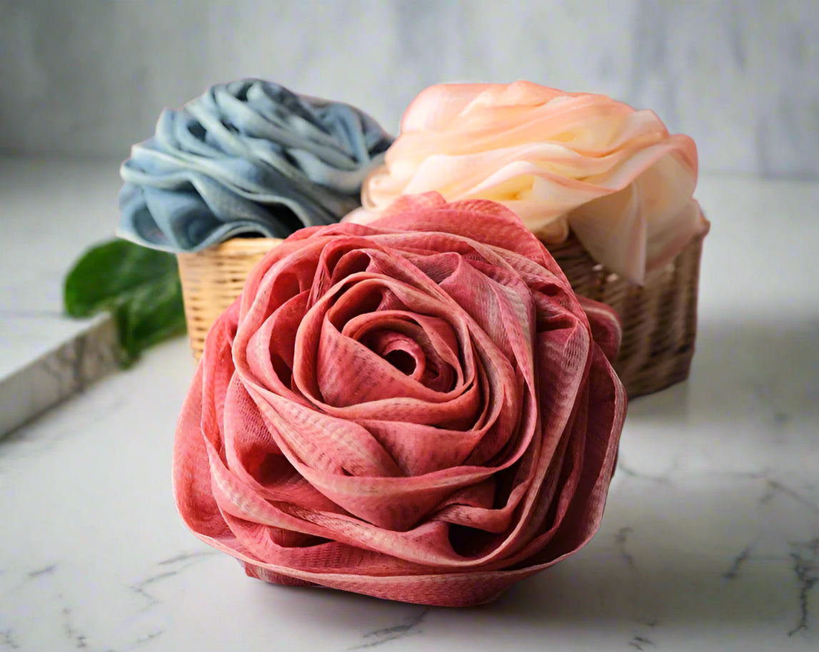 Lush Rose Bath Puff