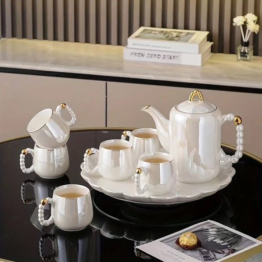 Pearl Glazed Tea Set