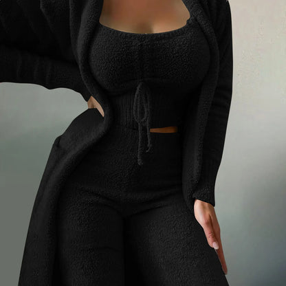 Cozy 3 Pc Teddy Loungewear