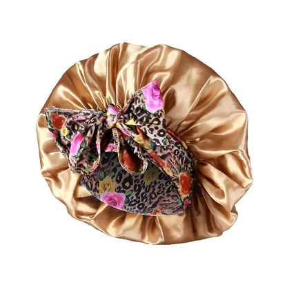 Lush Satin Tie-Front Beauty Bonnet