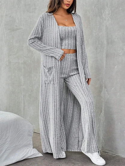 Autumn & Winter Knitted Casual Three-Piece Set