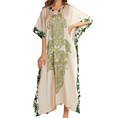 Elegant Middle Eastern–Style Flowy Night Gown