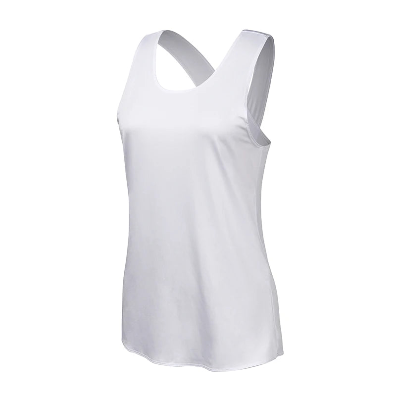 Seamless Cross-Back Yoga Shirt – Breathable & Quick-Dry