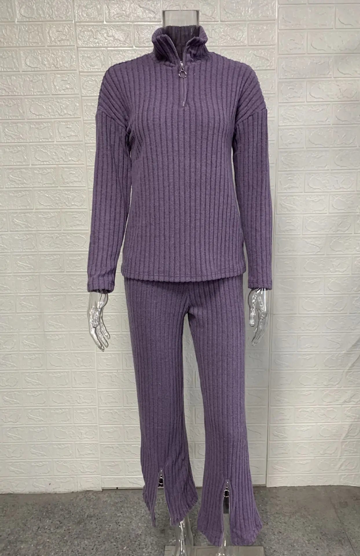 Warm zipper lounge set