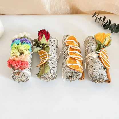 Lychee Life Orange Flakes Flowers Incense Stick Sage