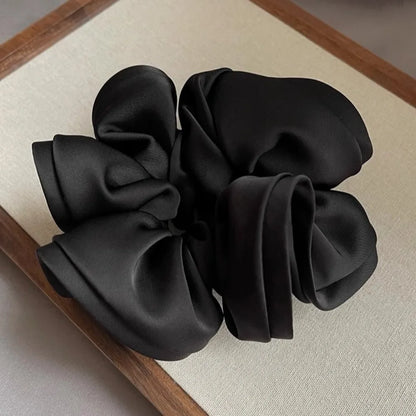 Jumbo Satin Hair Ties – Luxurious Ruffle Design