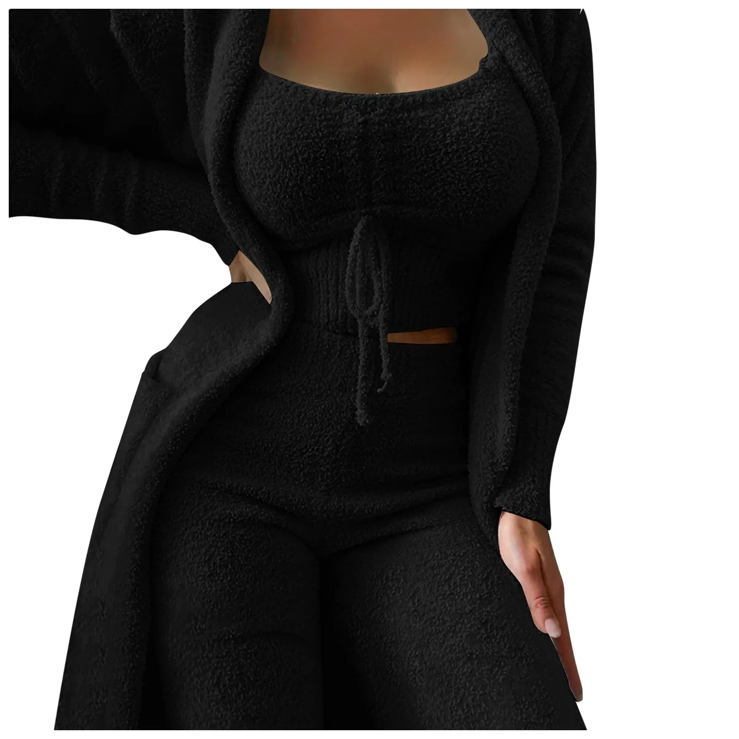 Cozy 3 Pc Teddy Loungewear