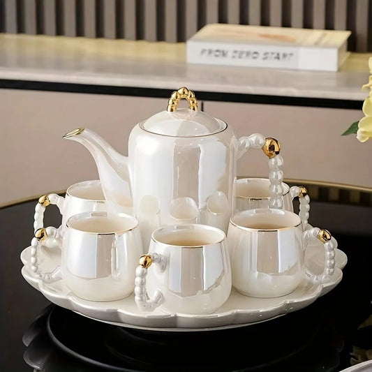 Pearl Glazed Tea Set