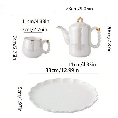 Pearl Glazed Tea Set