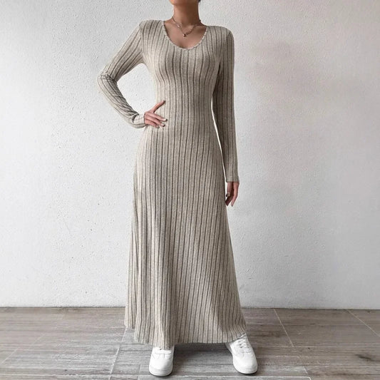 Knitted Long Sleeve Dress