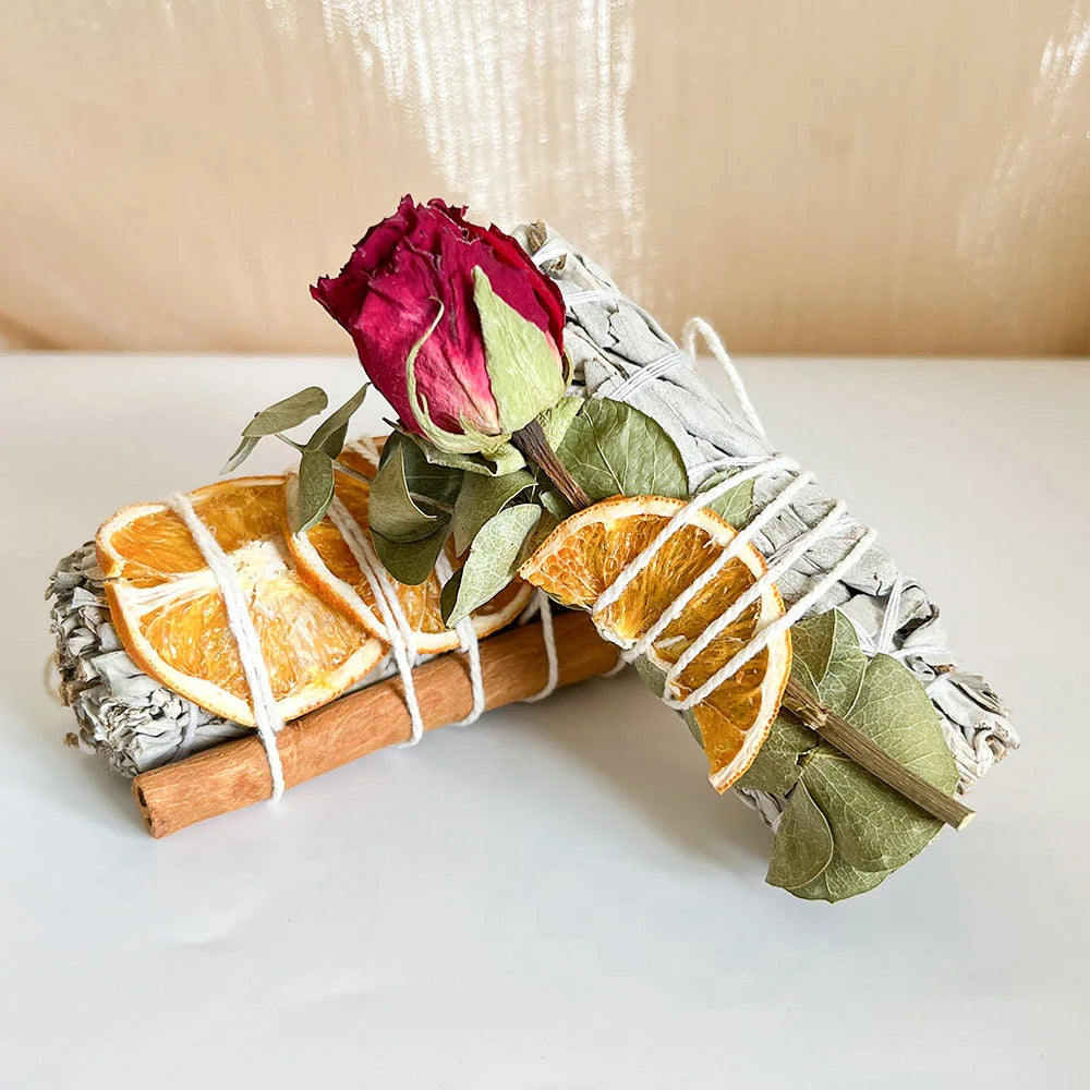 Lychee Life Orange Flakes Flowers Incense Stick Sage