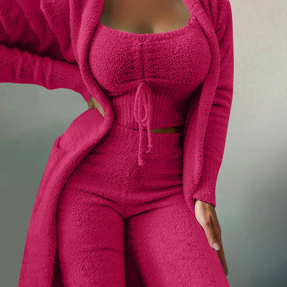 Cozy 3 Pc Teddy Loungewear