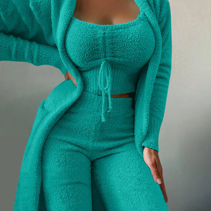 Cozy 3 Pc Teddy Loungewear