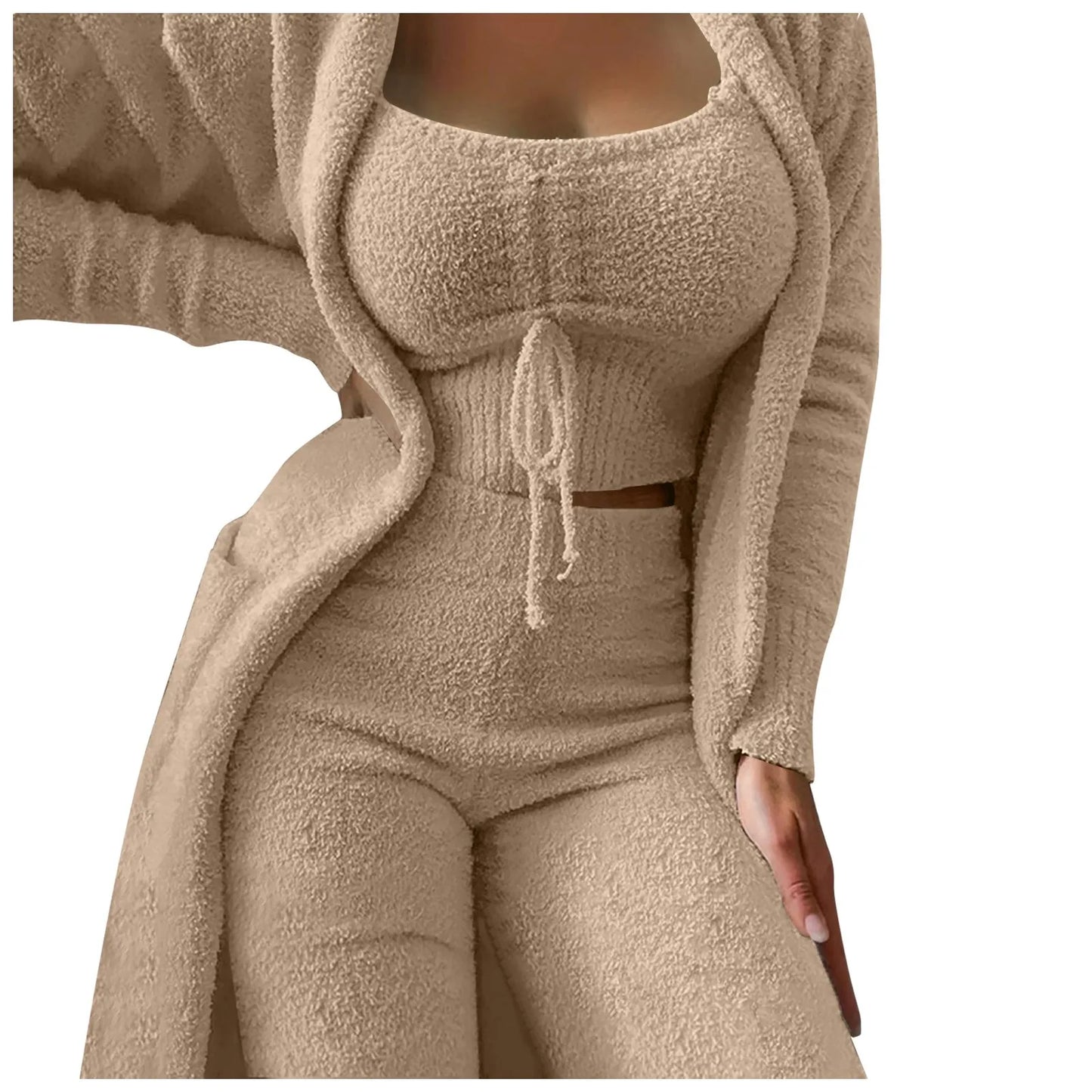 Cozy 3 Pc Teddy Loungewear