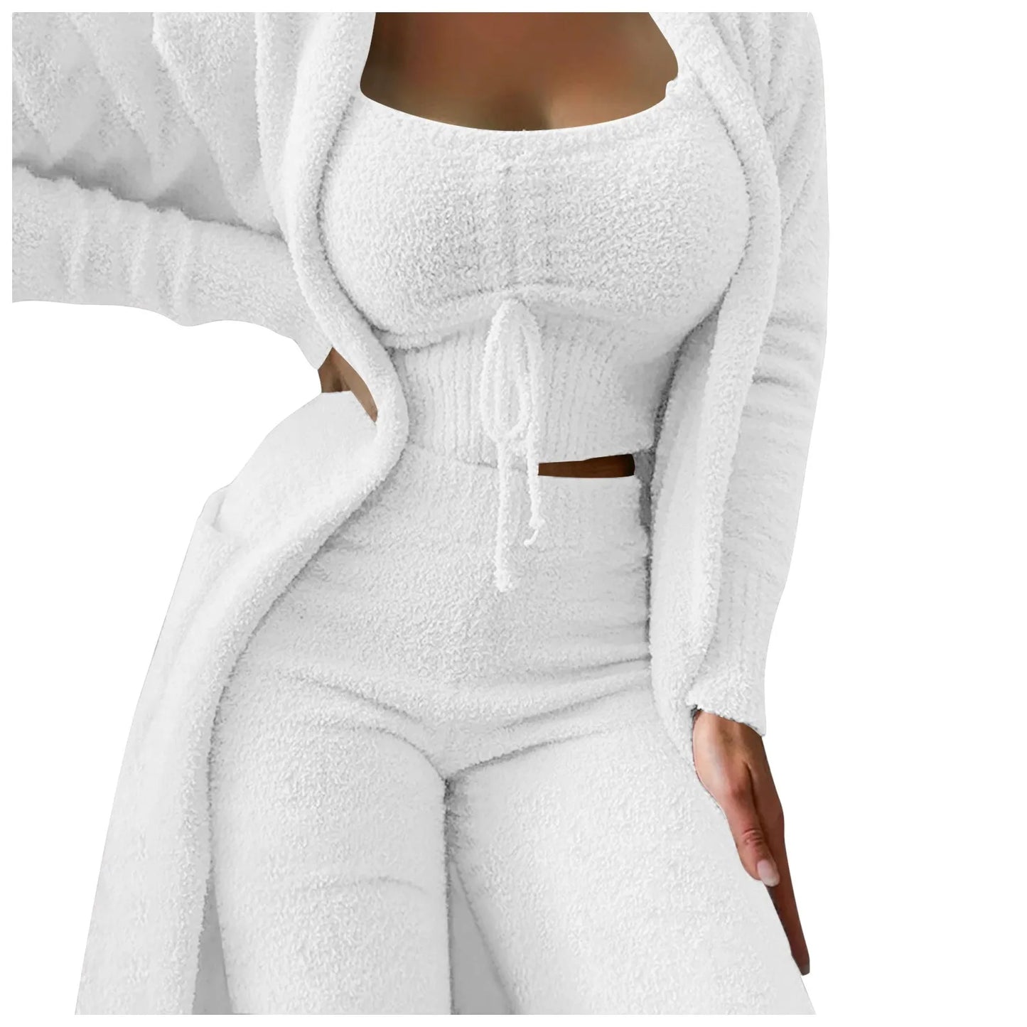 Cozy 3 Pc Teddy Loungewear