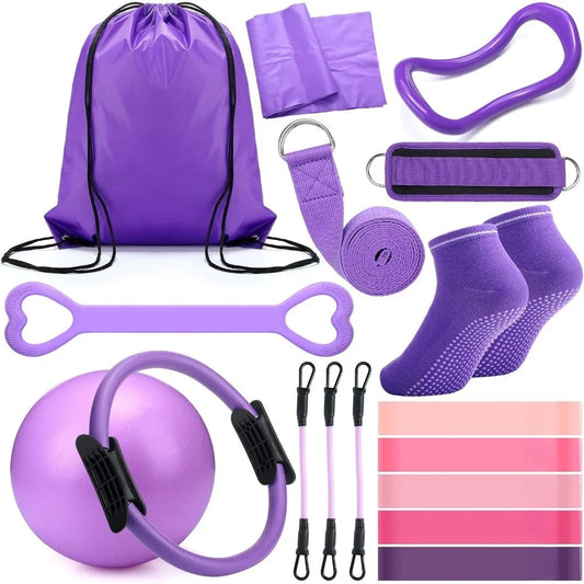 18-Piece Women's Pilates & Fitness Equipment Set