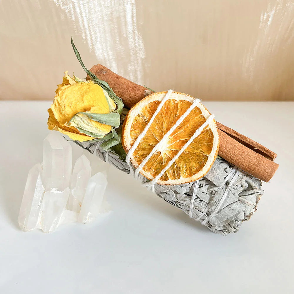 Lychee Life Orange Flakes Flowers Incense Stick Sage