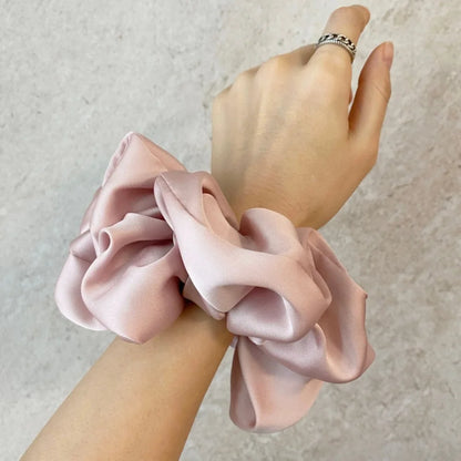 Oversized Silk Scrunchies – Luxurious Chiffon Elastic Hair Ties