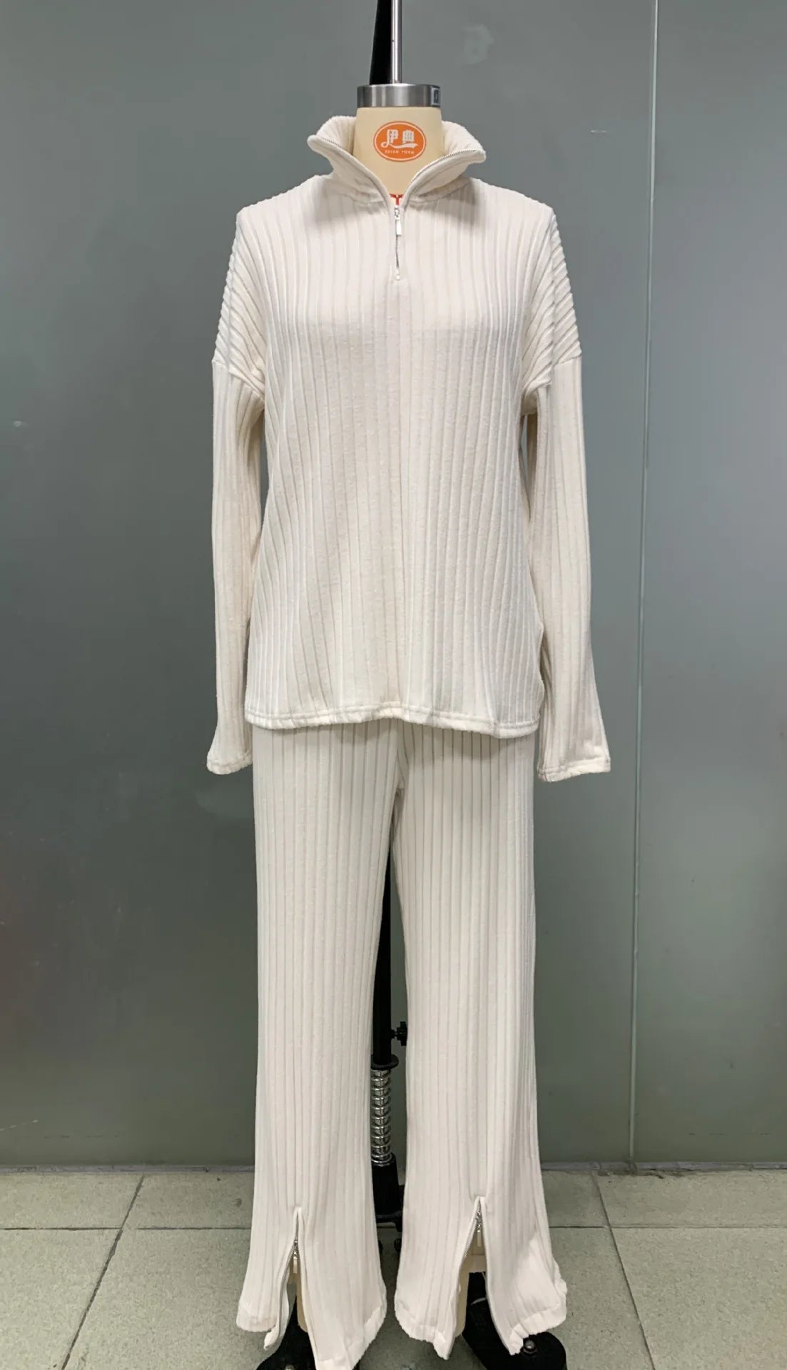 Warm zipper lounge set