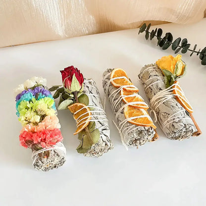 Lychee Life Orange Flakes Flowers Incense Stick Sage