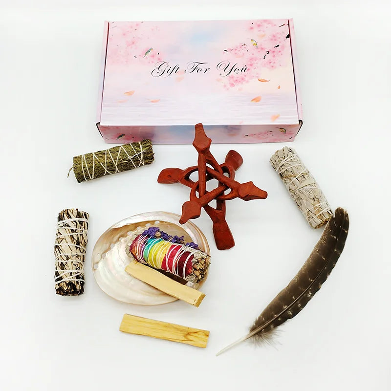 Home Cleansing & Smudging Kit with White Sage