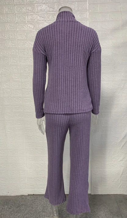 Warm zipper lounge set