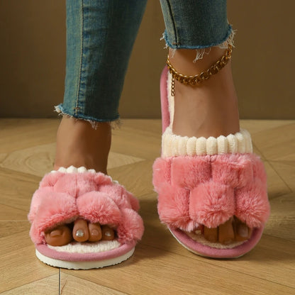 Cotton Plush Warm House Shoes