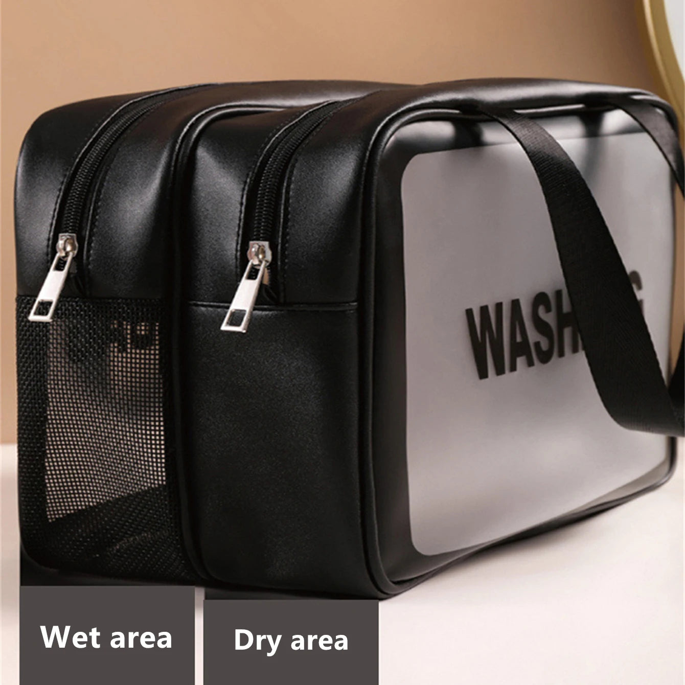 Wet-dry separation Wash bag