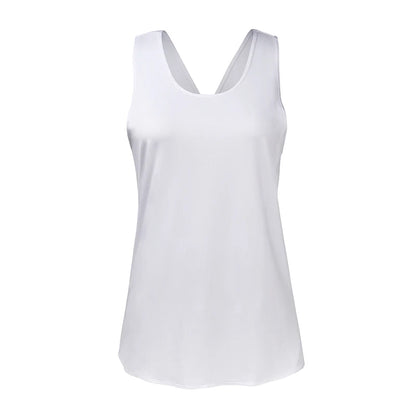 Seamless Cross-Back Yoga Shirt – Breathable & Quick-Dry