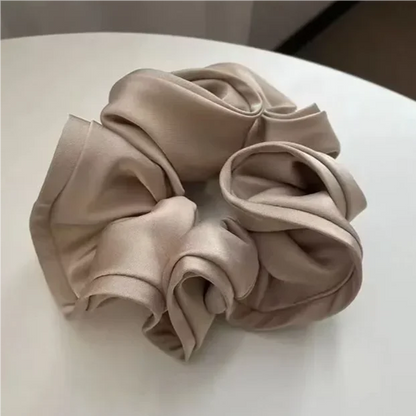 Jumbo Satin Hair Ties – Luxurious Ruffle Design