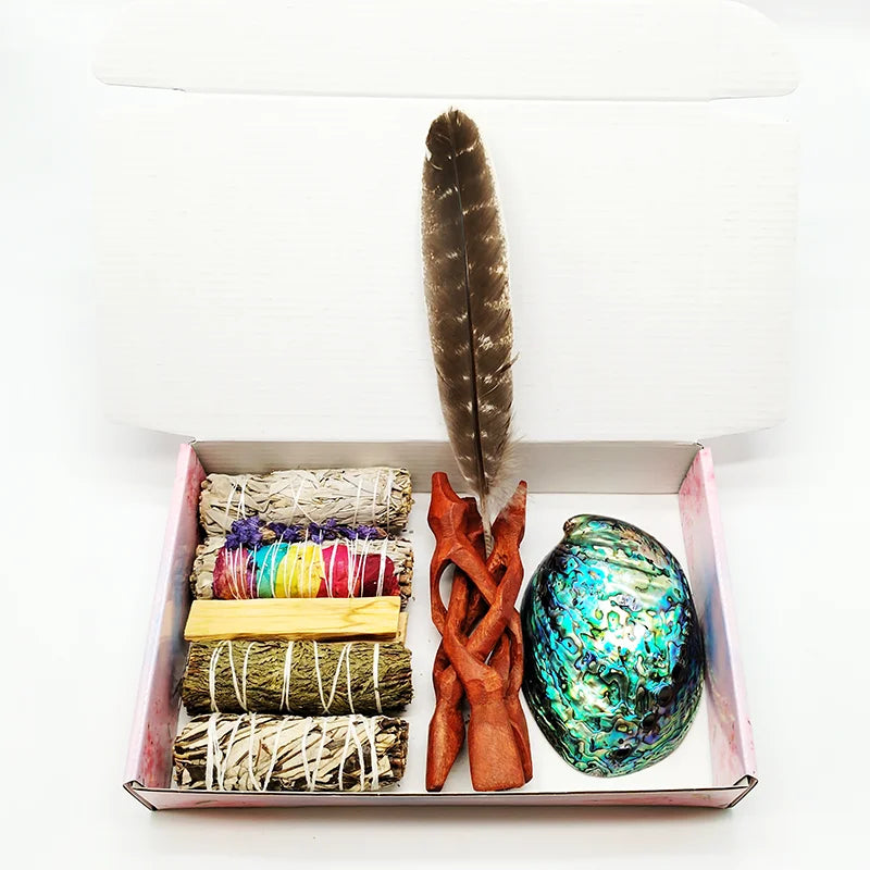 Home Cleansing & Smudging Kit with White Sage